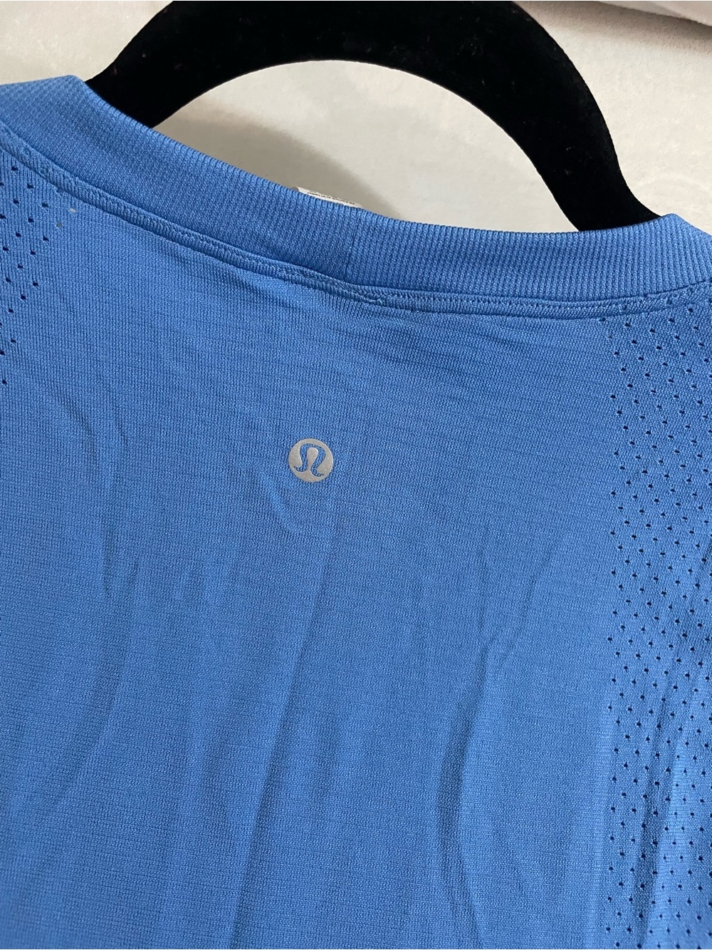 Lululemon NWT Swiftly High Low Cropped Tank Top Pool Party Blue Size 14 - Picture 11 of 11